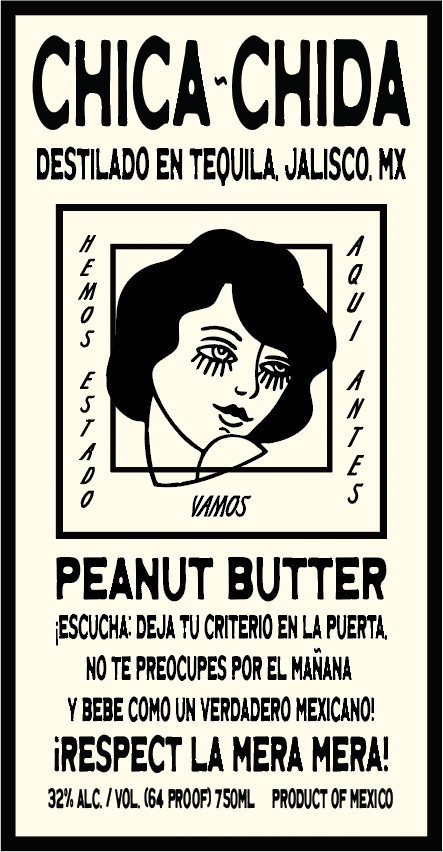 TABC label artwork for Chica Chida Peanut Butter