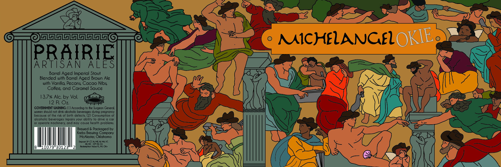 TABC label artwork for Prairie Artisan Ales MichelangelOkie