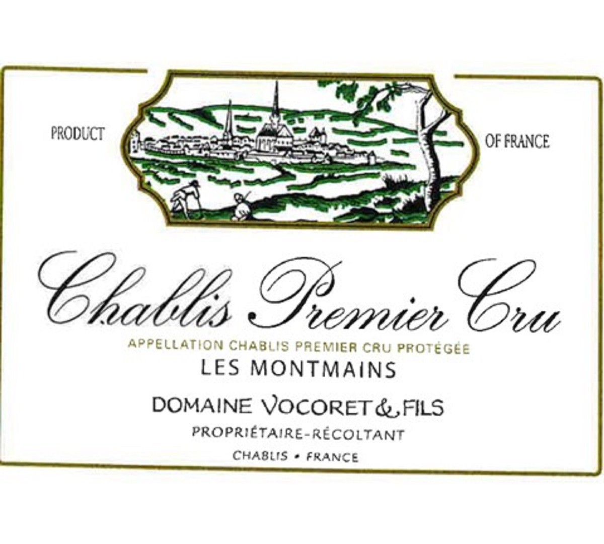TABC label artwork for Domaine Vocoret & Fils Les Montmains Chablis Premier CRU