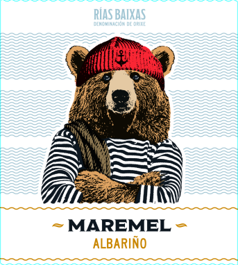 TABC label artwork for Maremel Albariño