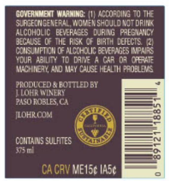 TABC label artwork for J. LOHR MERLOT PASO ROBLES LOS OSOS
