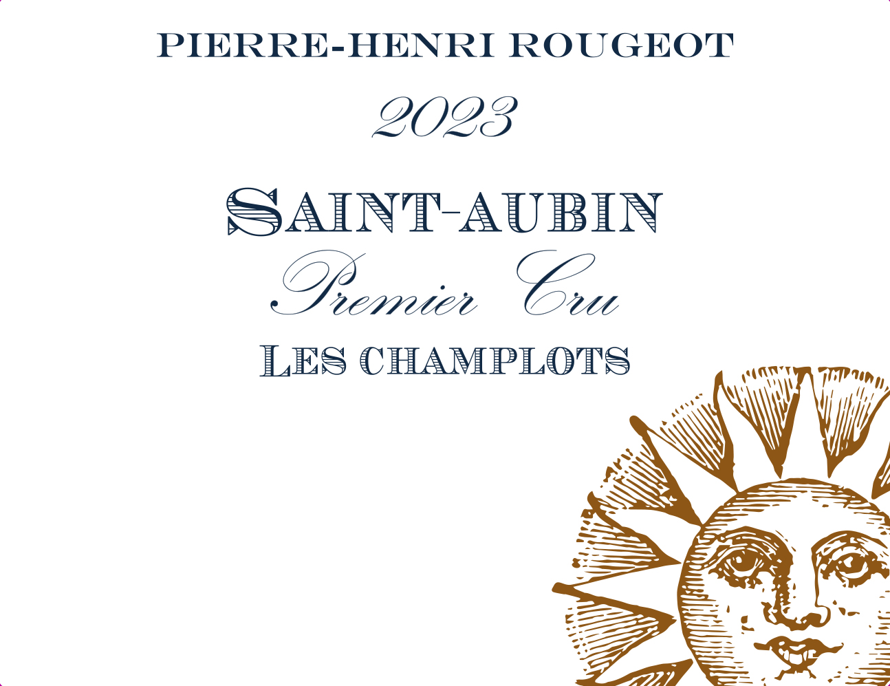 TABC label artwork for Pierre-Henri Rougeot 1ere Cru les Champlots Saint-Aubin