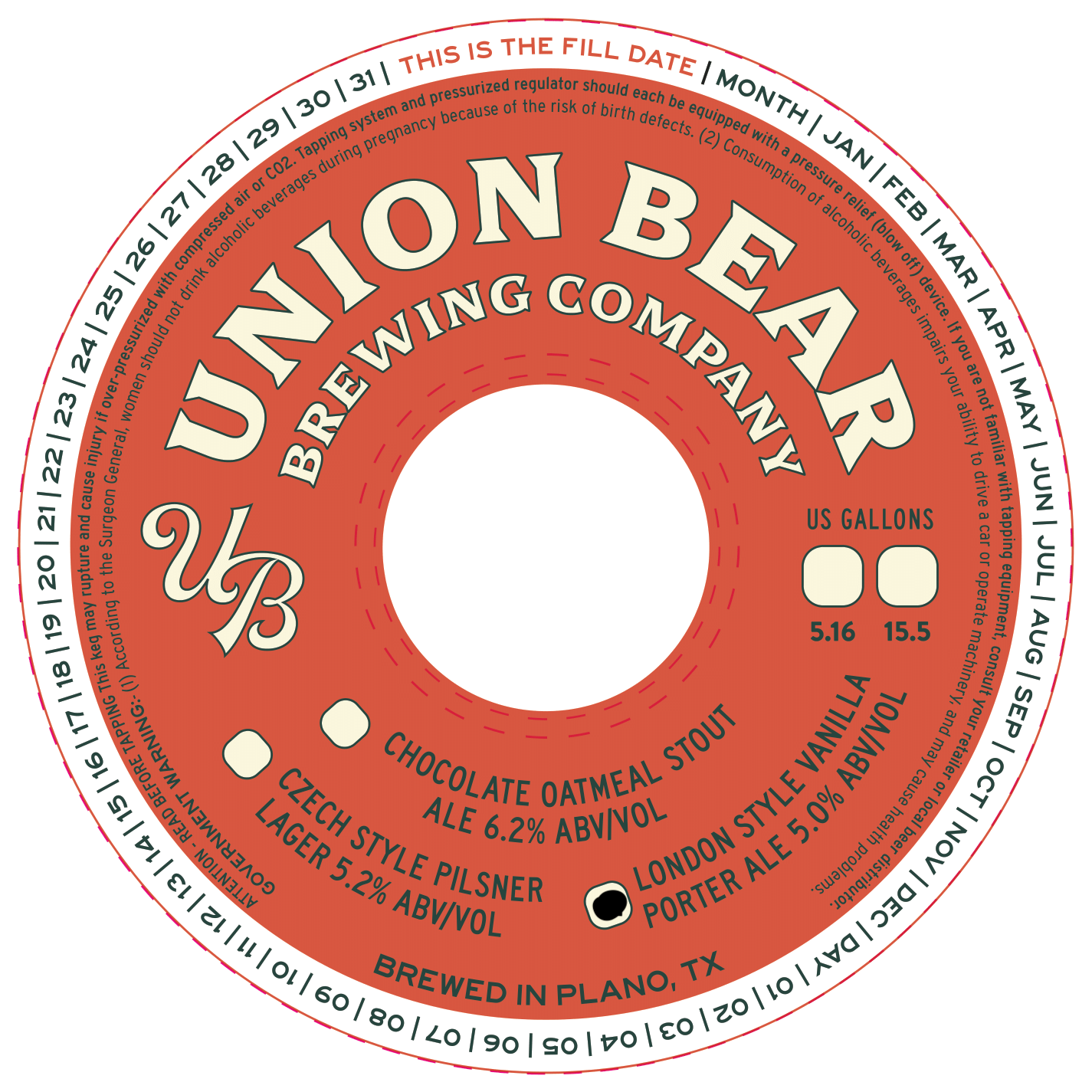 TABC label artwork for London Style Vanilla Porter Ale