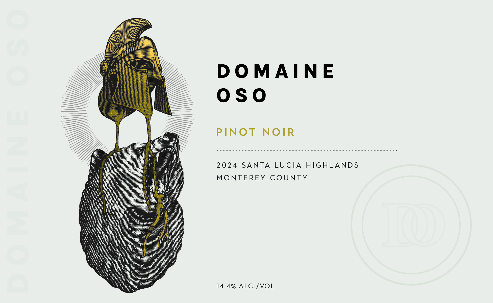 TABC label artwork for Domaine Oso Pinot Noir Santa Lucia Highlands