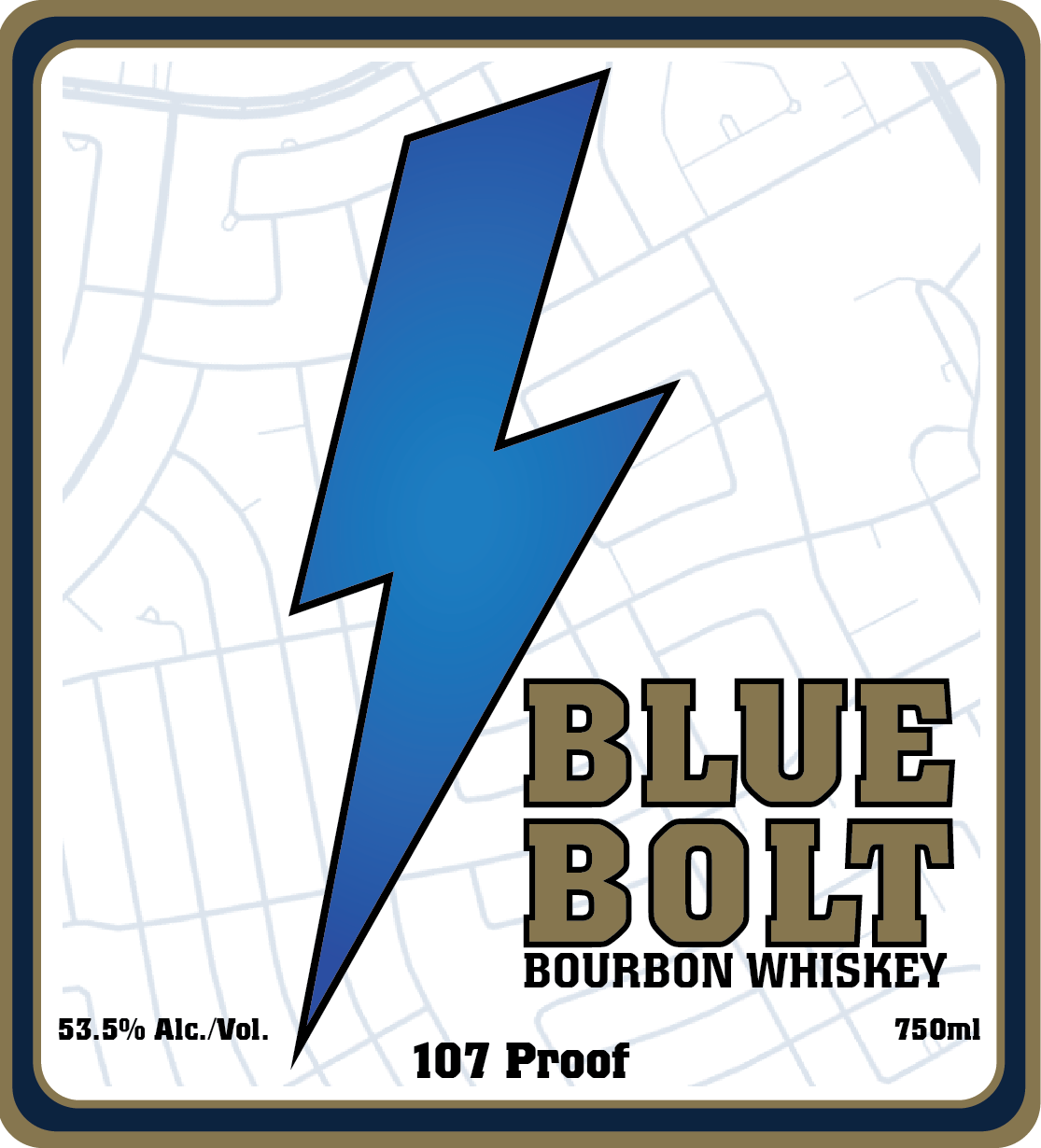 TABC label artwork for Blue Bolt