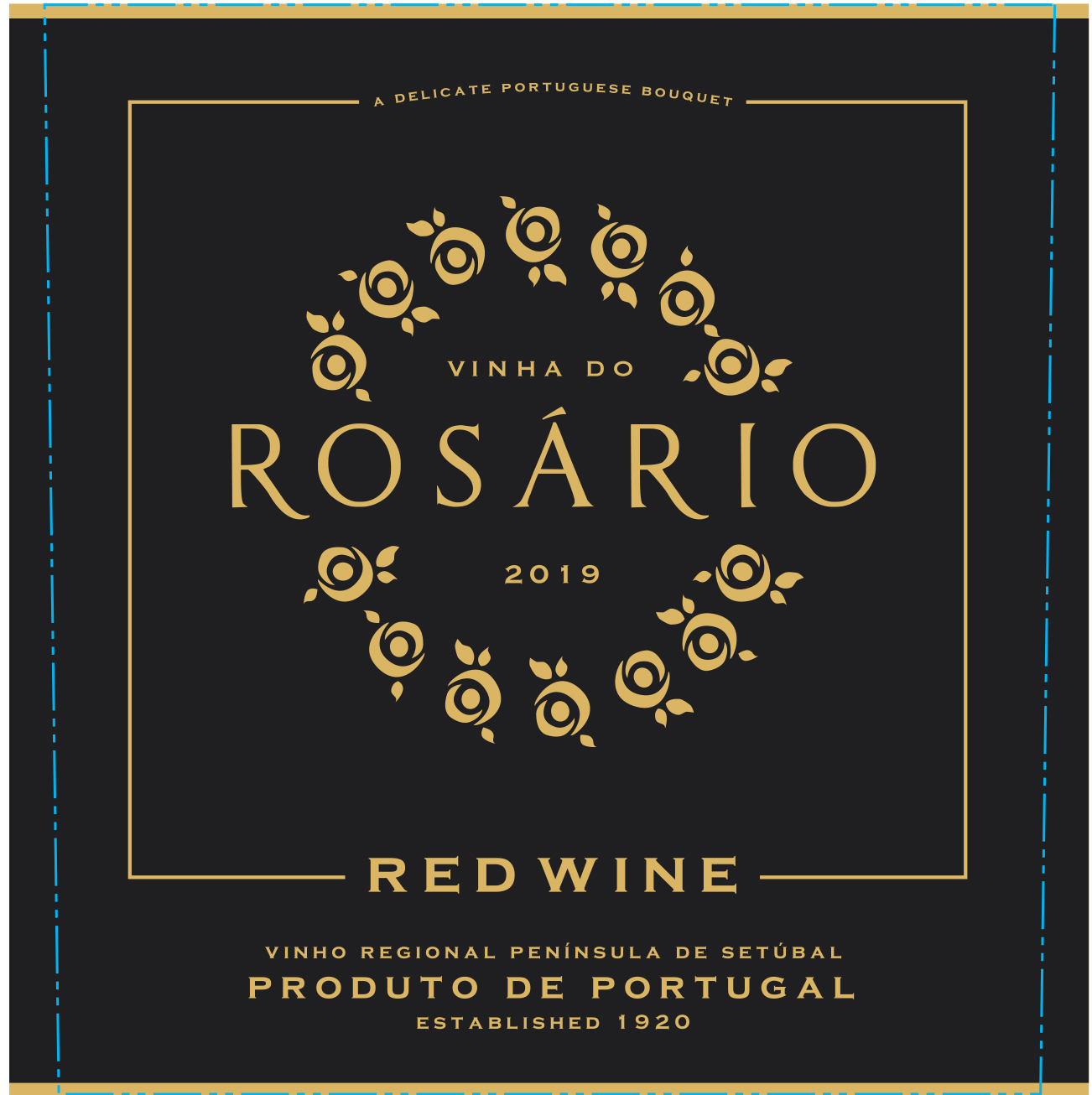TABC label artwork for Vinha Do Rosario Red