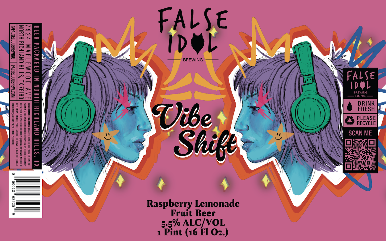 TABC label artwork for Vibe Shift