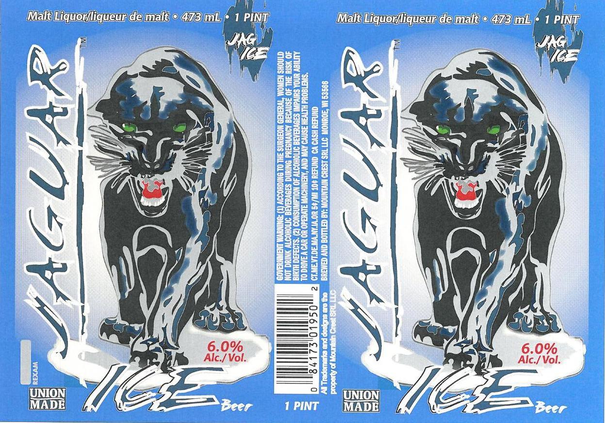 TABC label artwork for Jaguar Ice