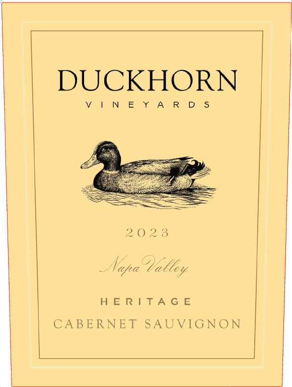 TABC label artwork for Duckhorn Vineyards Heritage Cabernet Sauvignon