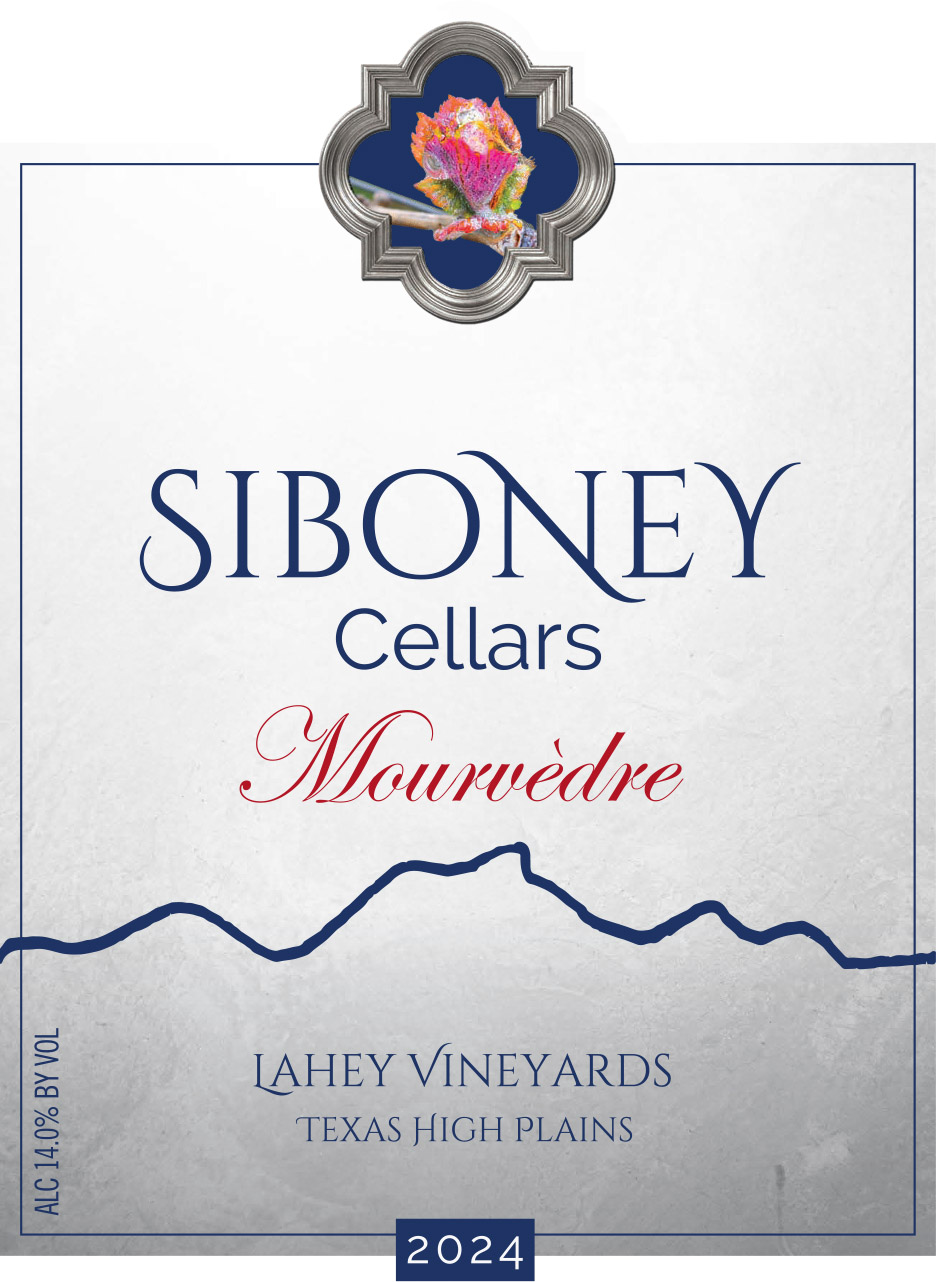 TABC label artwork for Siboney Cellars Mourvèdre