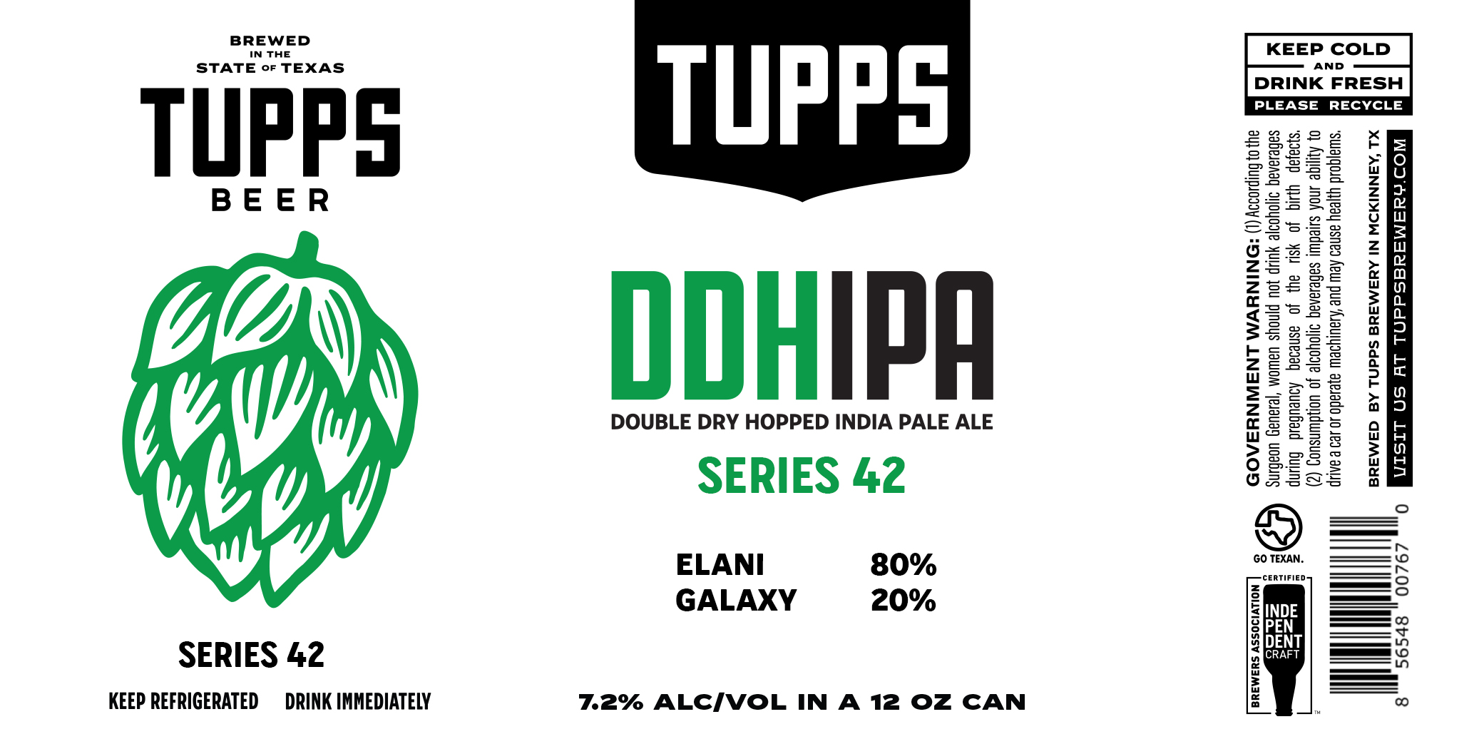 TABC label artwork for DDHIPA