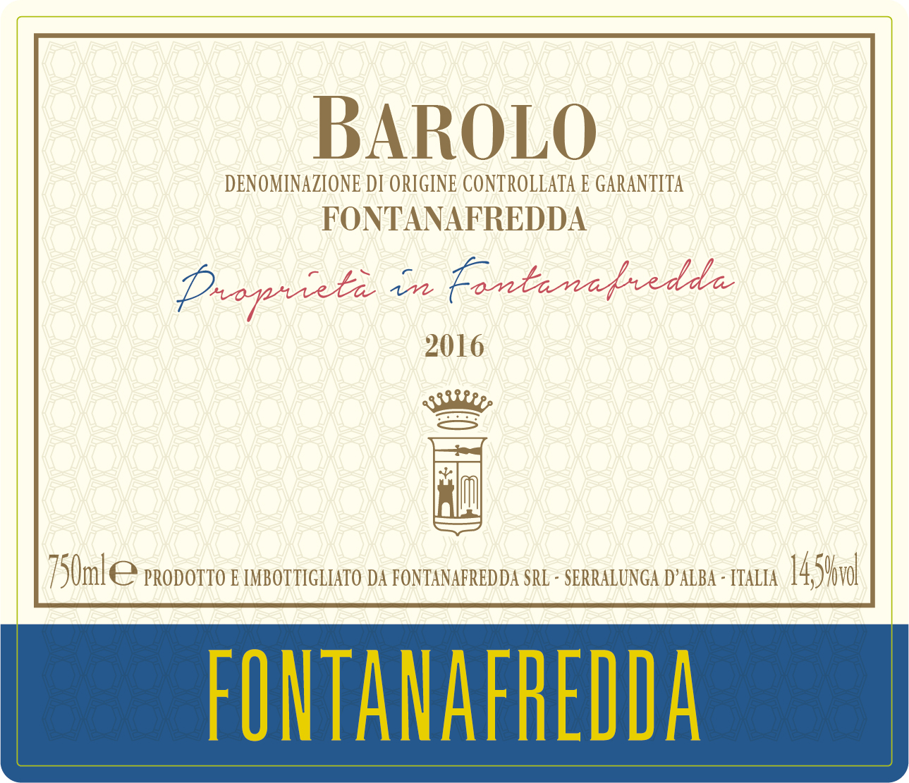 TABC label artwork for FONTANAFREDDA BAROLO NEBBIOLO MGA PROPRIETA