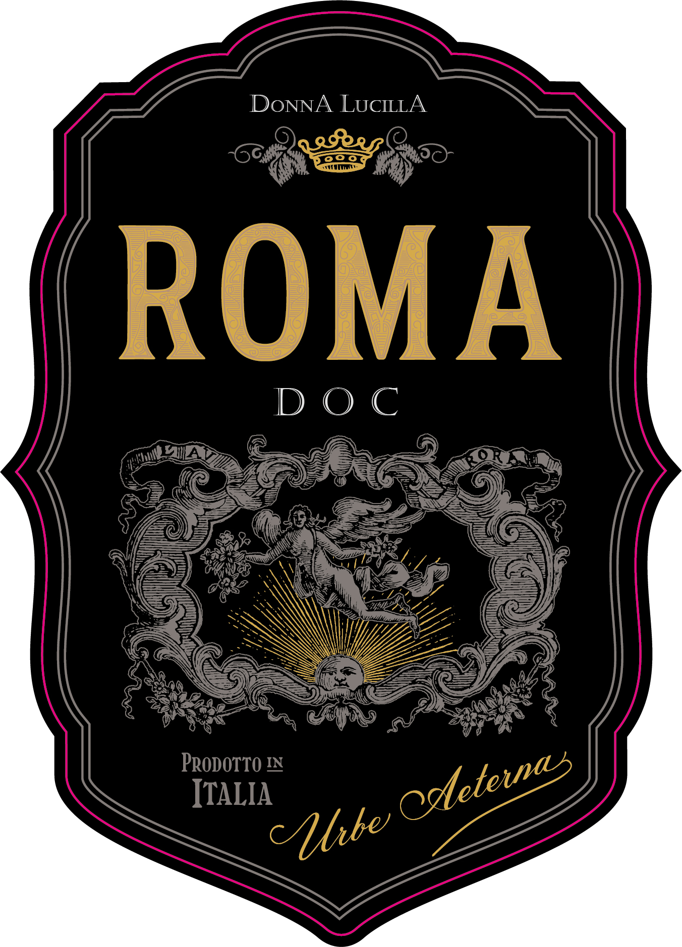 TABC label artwork for DONNA LUCILLA RED