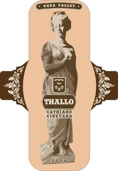 TABC label artwork for Thallo Red Blend Napa Valley