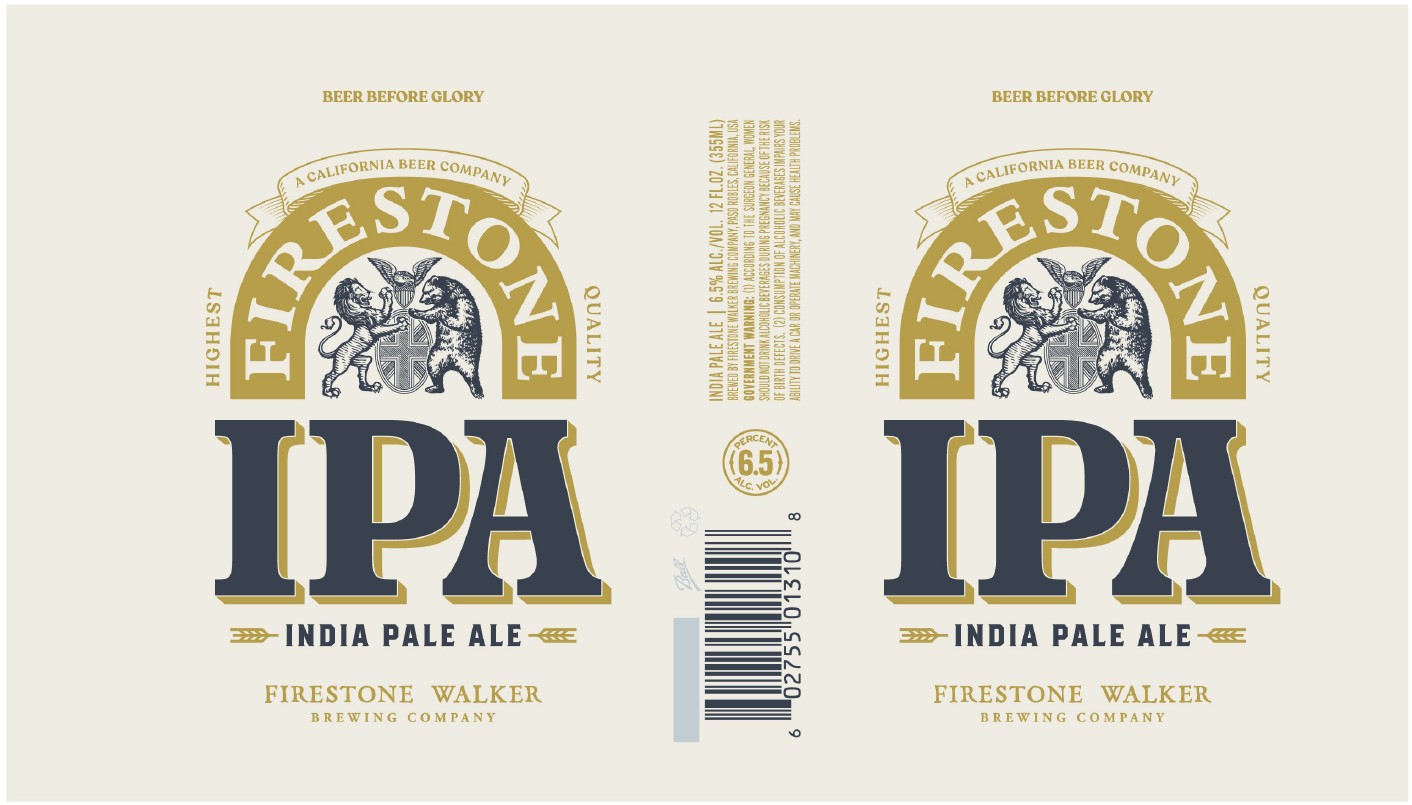 TABC label artwork for FIRESTONE WALKER BREWING COMPANY IPA