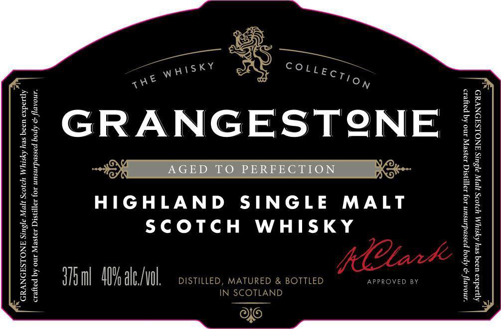 TABC label artwork for Grangestone Bourbon Cask Finish