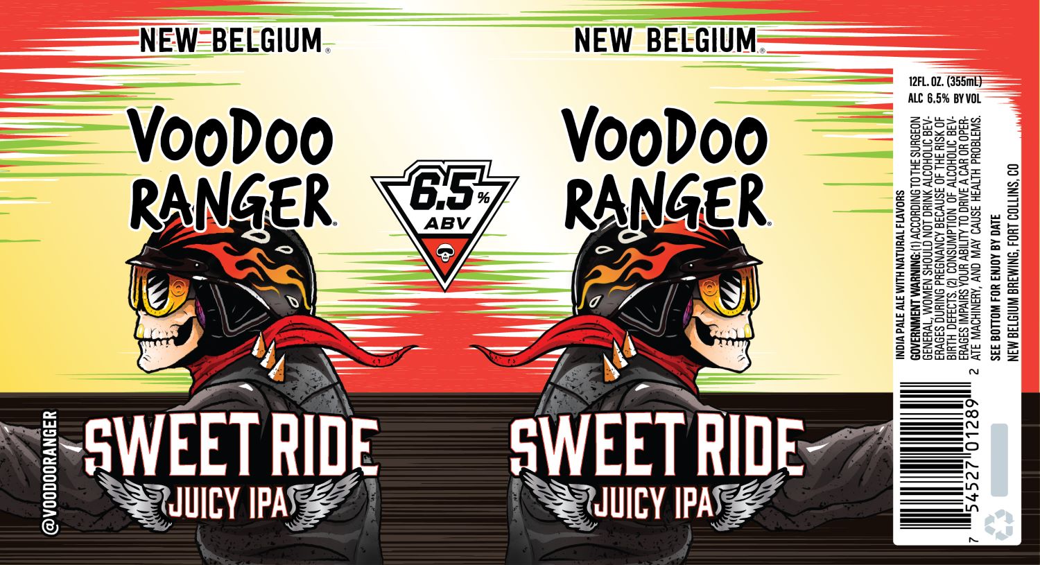 TABC label artwork for VOODOO RANGER SWEET RIDE