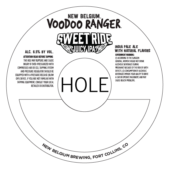 TABC label artwork for VOODOO RANGER SWEET RIDE
