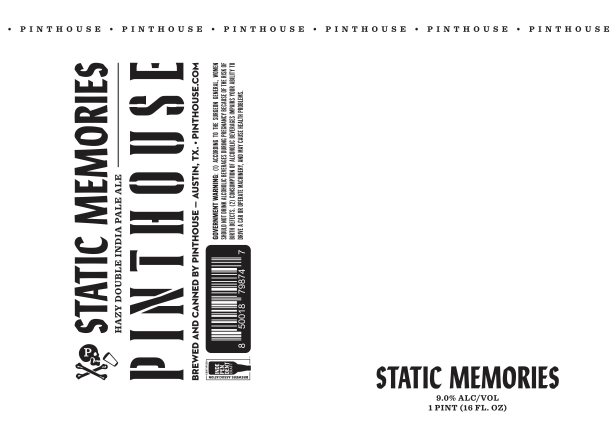 TABC label artwork for Static Memories