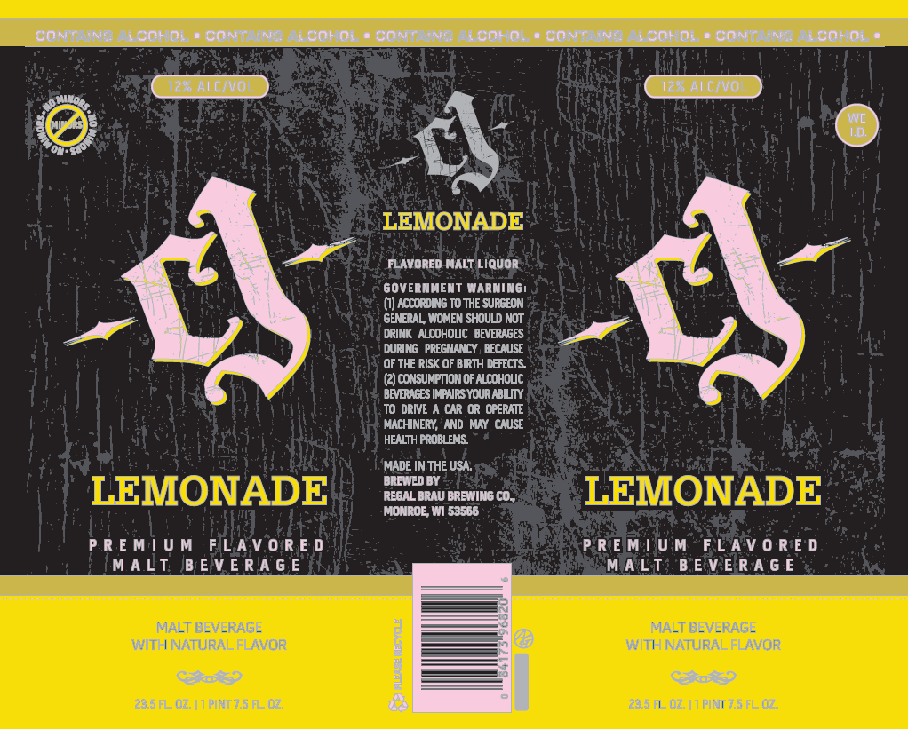 TABC label artwork for CJ Lemonade