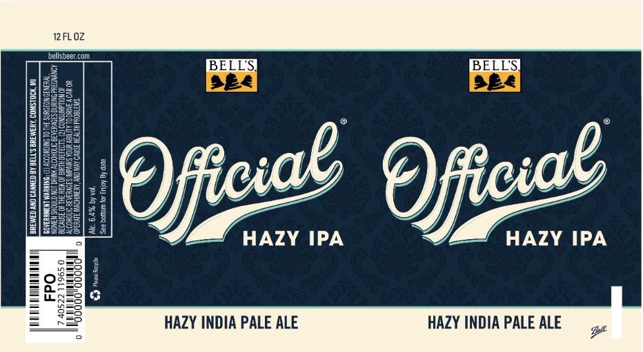 TABC label artwork for BELL'S OFFICIAL