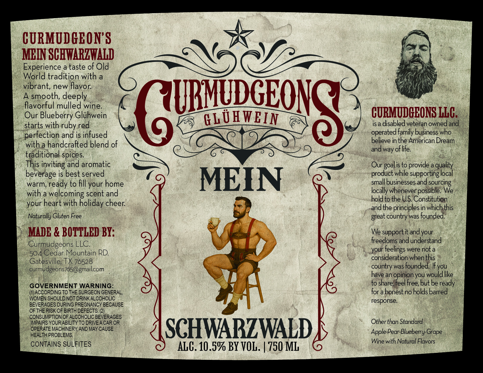 TABC label artwork for Gluhwein Mein Schwarzwald