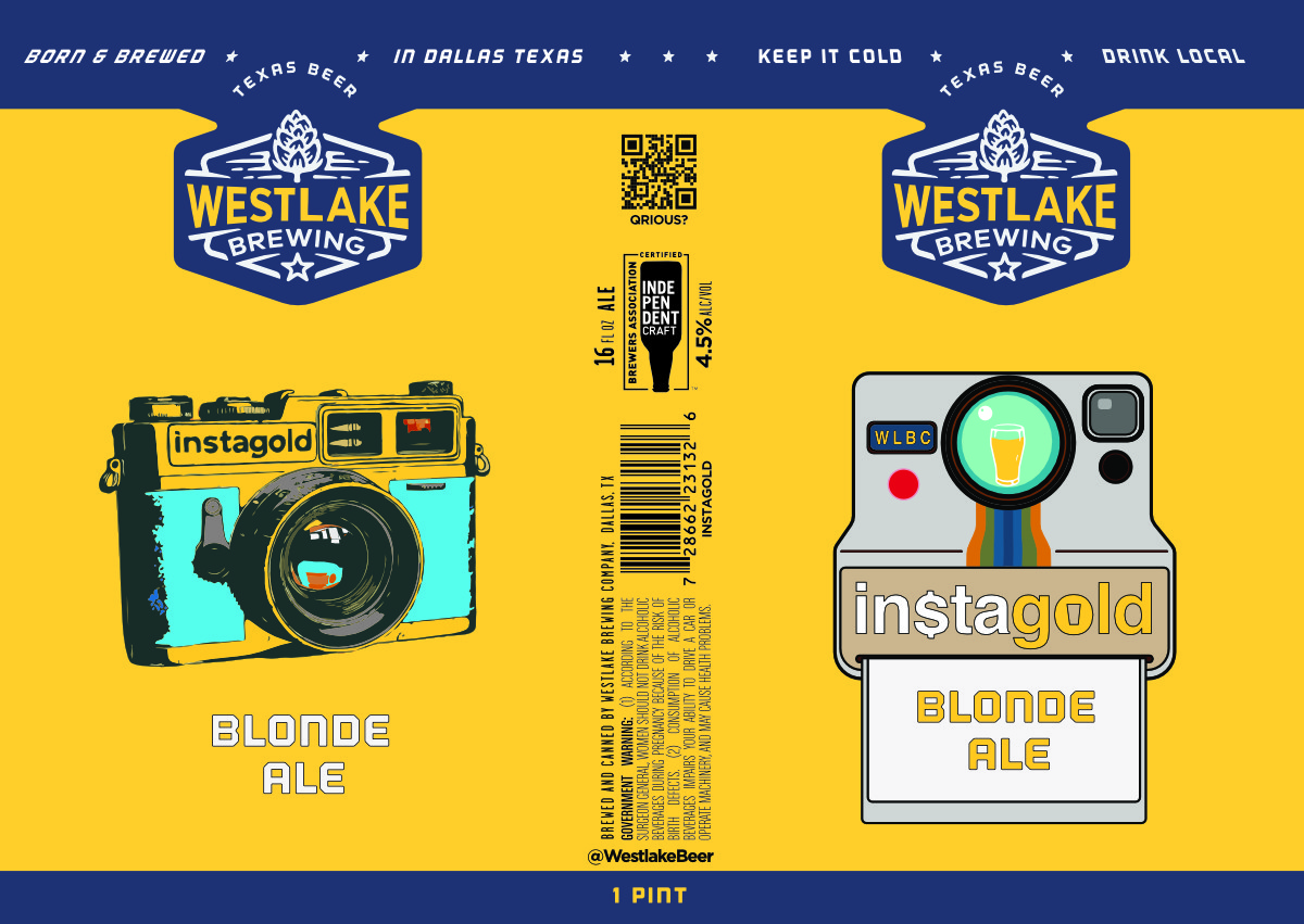 TABC label artwork for InstaGold