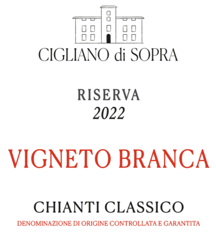 TABC label artwork for CIGLIANO DI SOPRA VIGNETO BRANCA