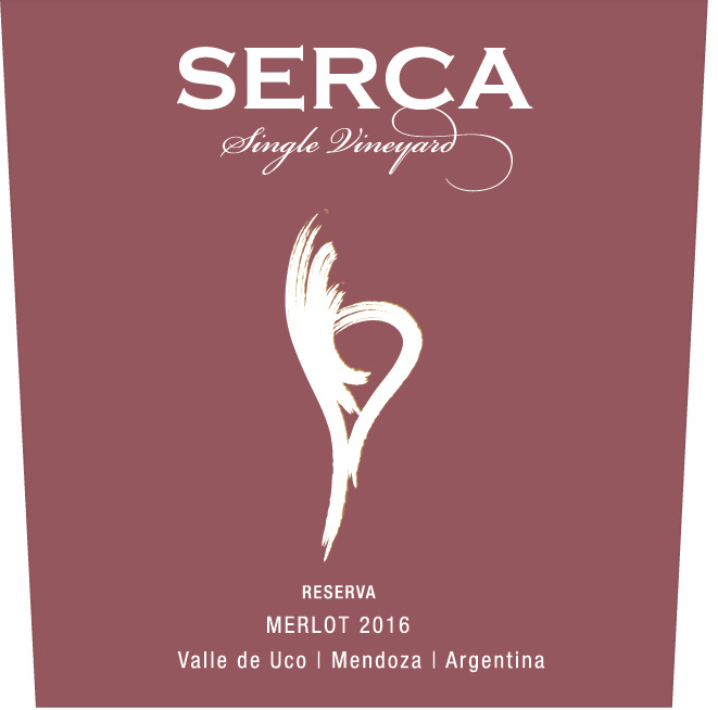 TABC label artwork for SERCA Merlot