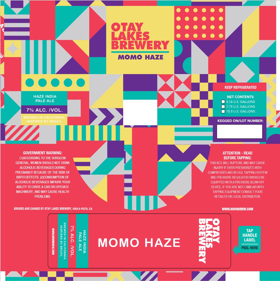 TABC label artwork for MOMO HAZE
