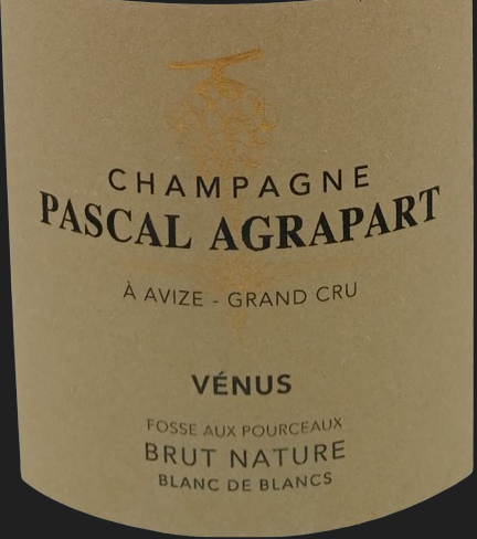 TABC label artwork for PASCAL AGRAPART VENUS BLANC DE BLANCS