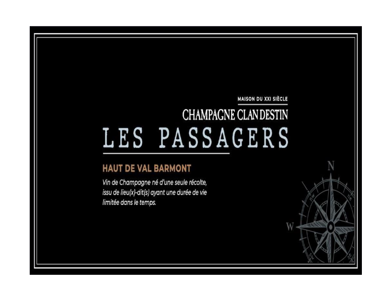 TABC label artwork for Les Passagers Haut de Val Barmont - Clandestin