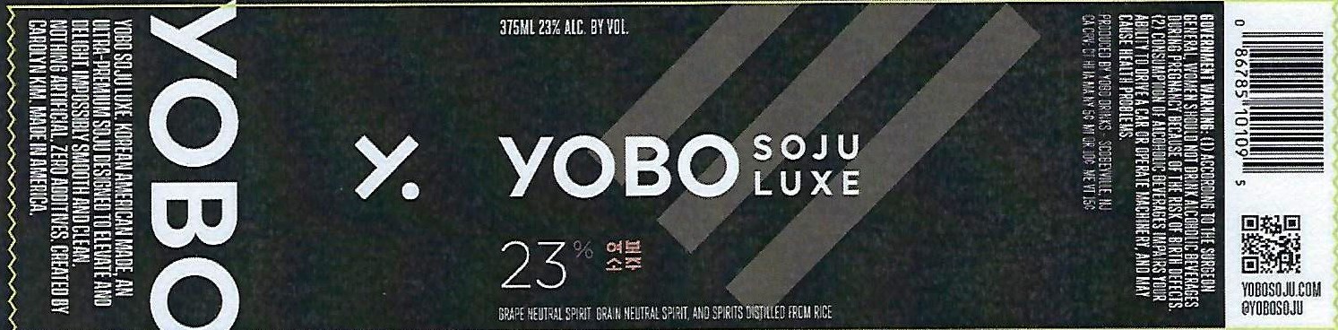 TABC label artwork for YOBO SOJO LUXE