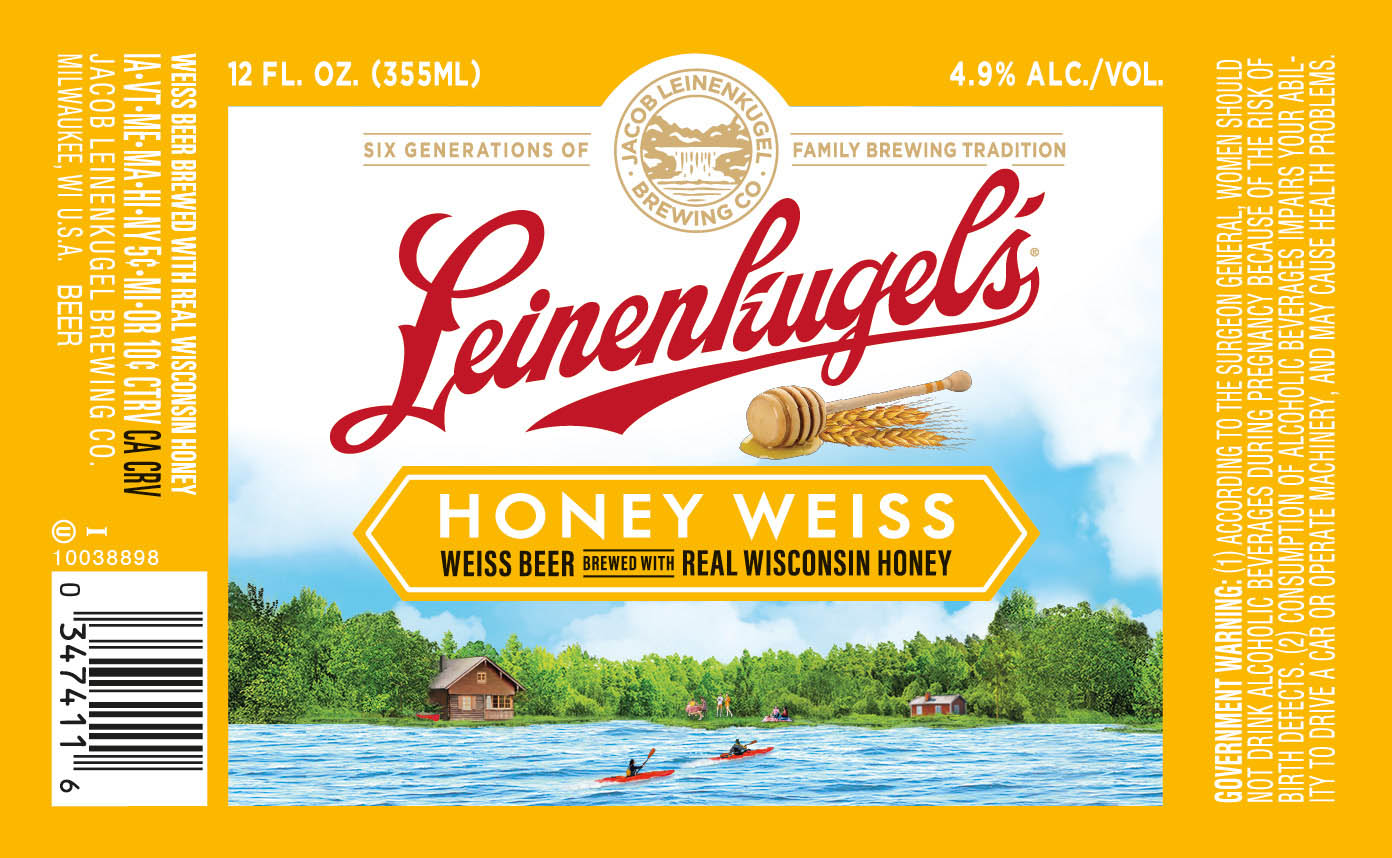 TABC label artwork for Leinenkugel's Honey Weiss