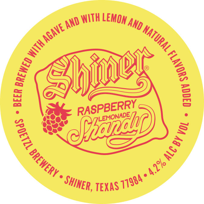 TABC label artwork for Shiner Raspberry Lemonade Shandy