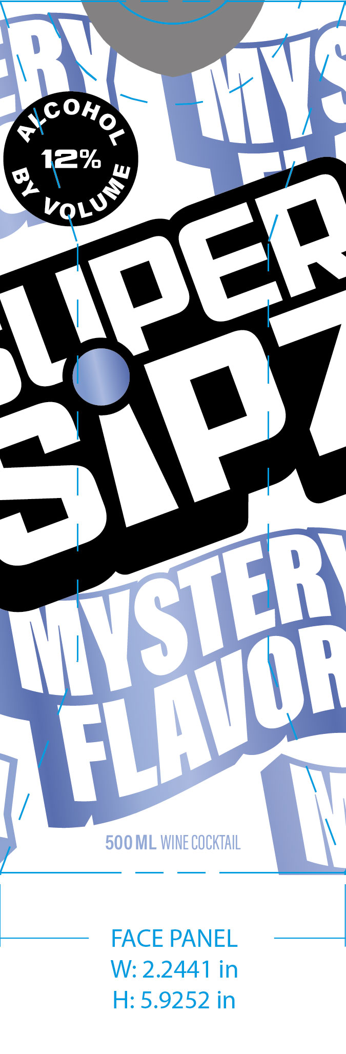 TABC label artwork for SUPER SIPZ MYSTERY