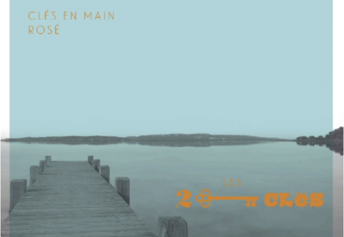 TABC label artwork for LES DEUX CLES Clés en Main Rosé