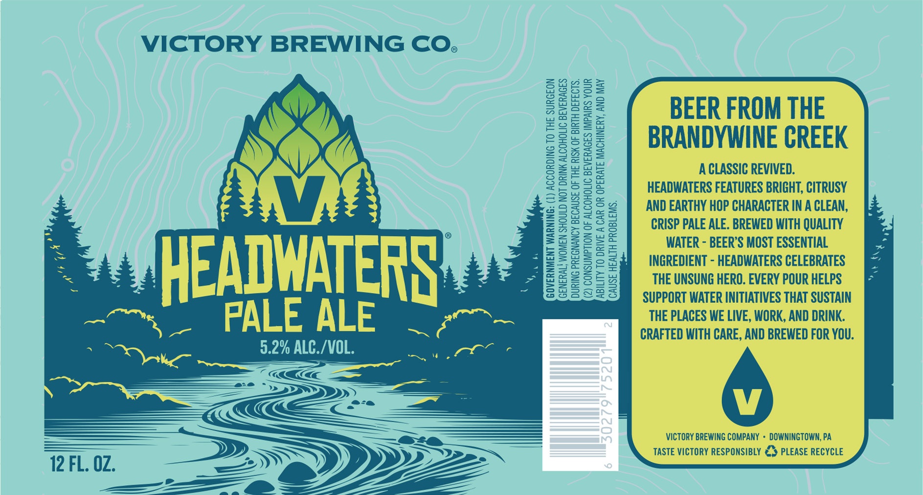 TABC label artwork for VICTORY HEADWATERS 2026 CAN