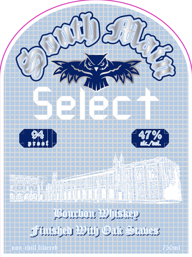TABC label artwork for South Main Select Bourbon Whiskey