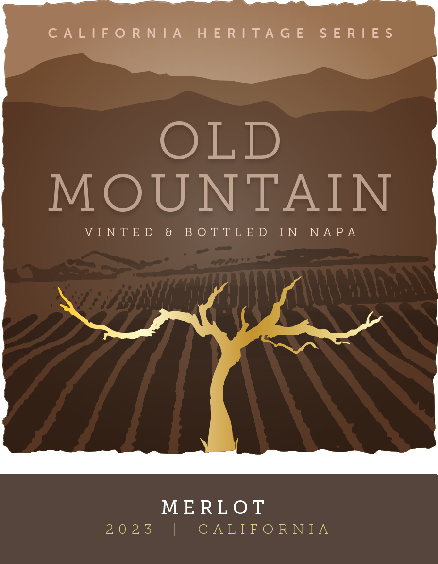 TABC label artwork for Old Mountain Merlot California