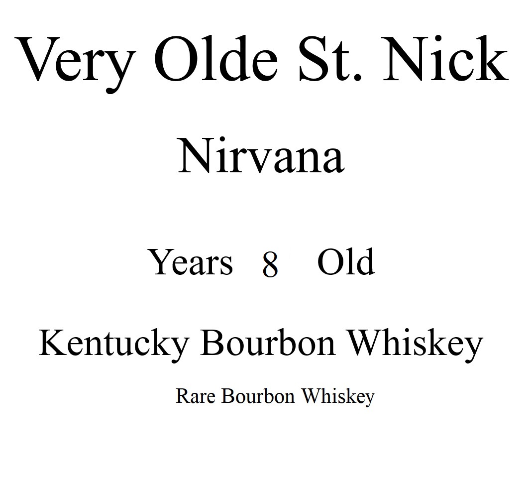 TABC label artwork for Very Olde St. Nick Nirvana