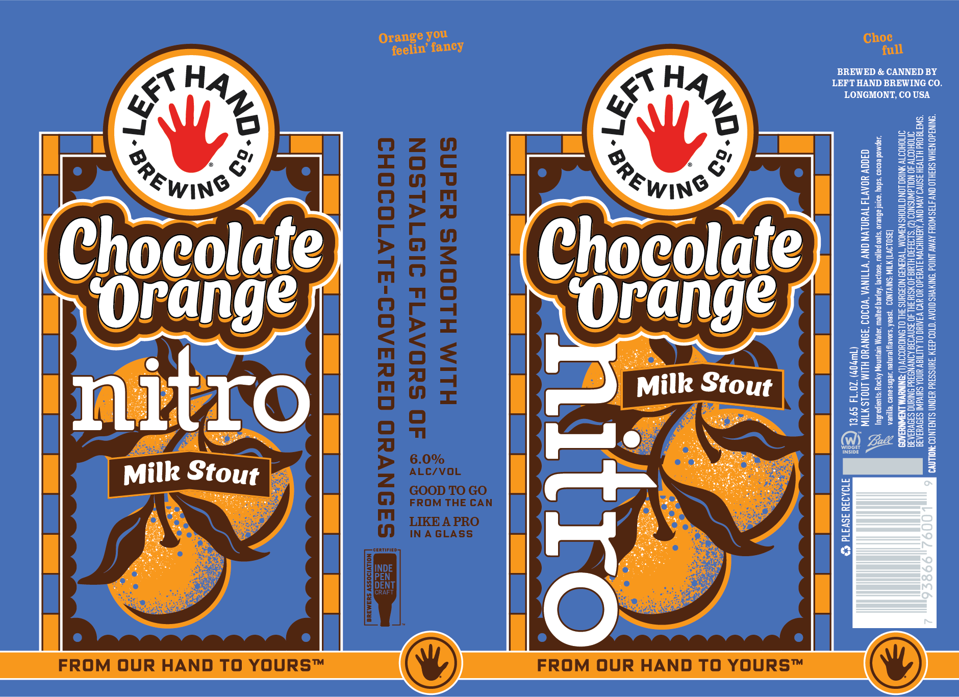 TABC label artwork for Chocolate Orange Nitro