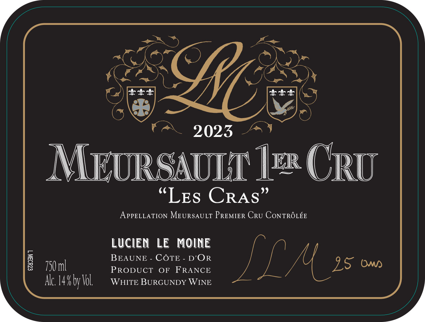 TABC label artwork for LUCIEN LE MOINE MEURSAULT LES CRAS