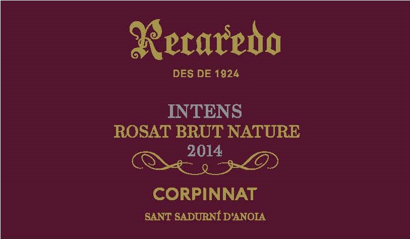 TABC label artwork for Recaredo Intens Rosat Corpinnat Brut Nature