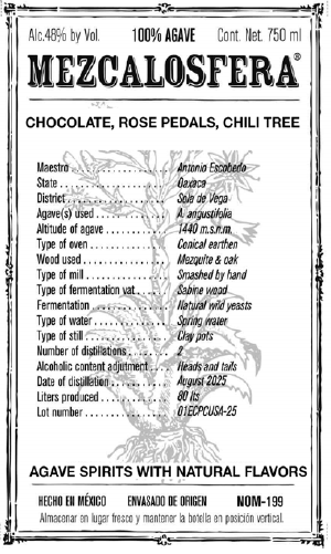 TABC label artwork for CHOCOLATE ROSES CHILI TREE