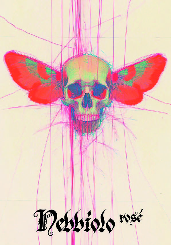 TABC label artwork for Nebbiolo Rose 2024