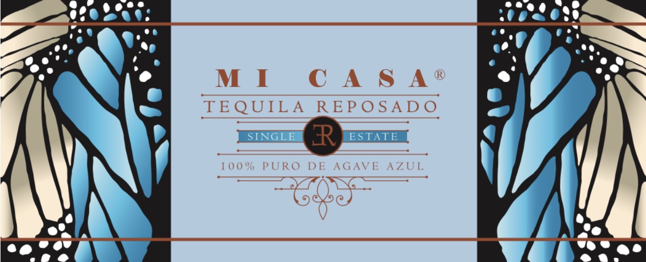TABC label artwork for MI CASA Reposado Very Small Batch