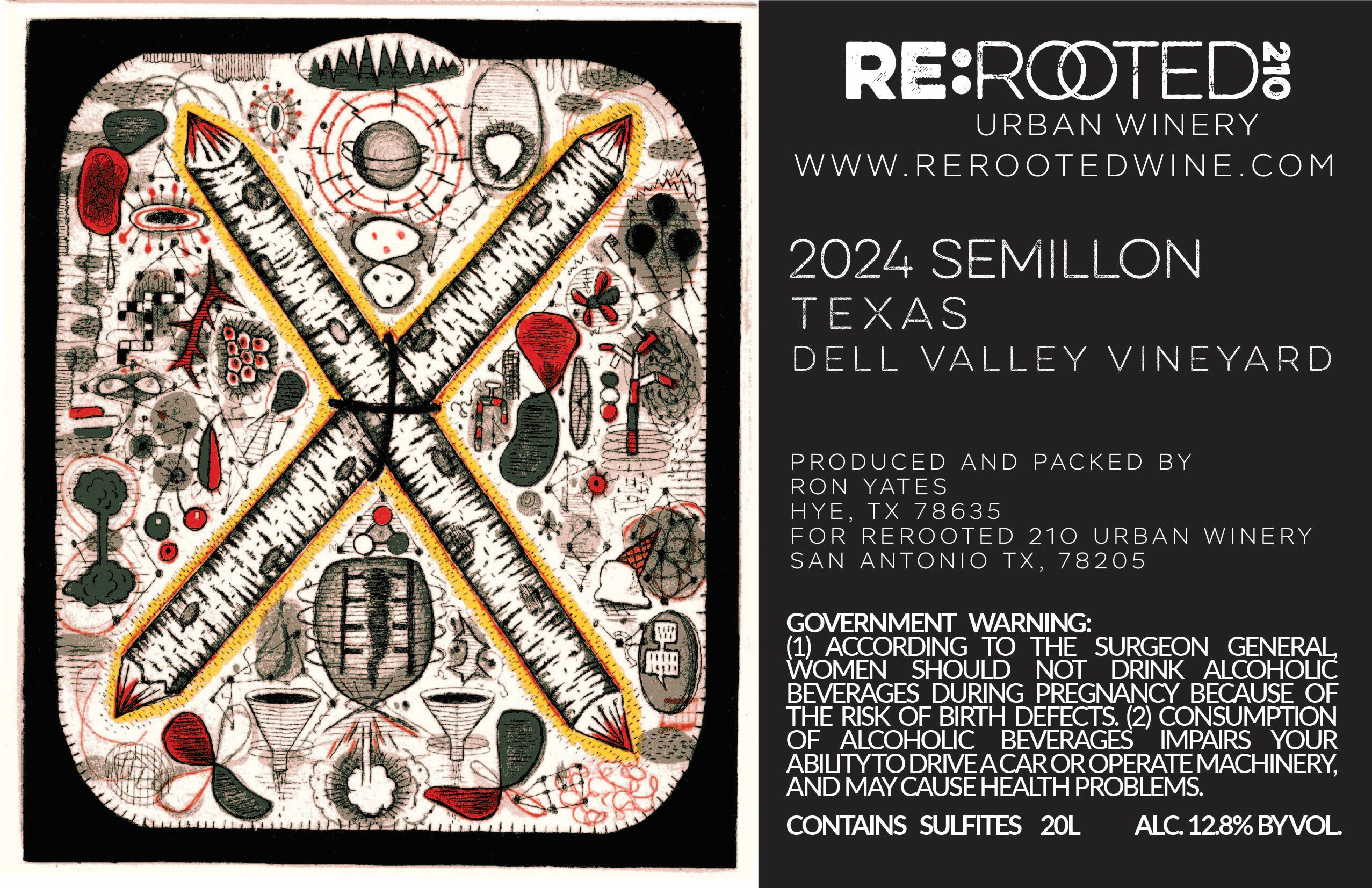 TABC label artwork for RON YATES SEMILLON