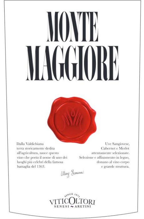 TABC label artwork for VITICOLTORI SENESI ARETINI MONTE MAGGIORE IGT TOSCANA ROSSO