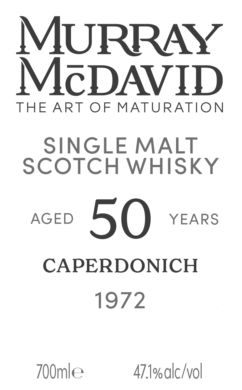 TABC label artwork for Murray McDavid Caperdonich
